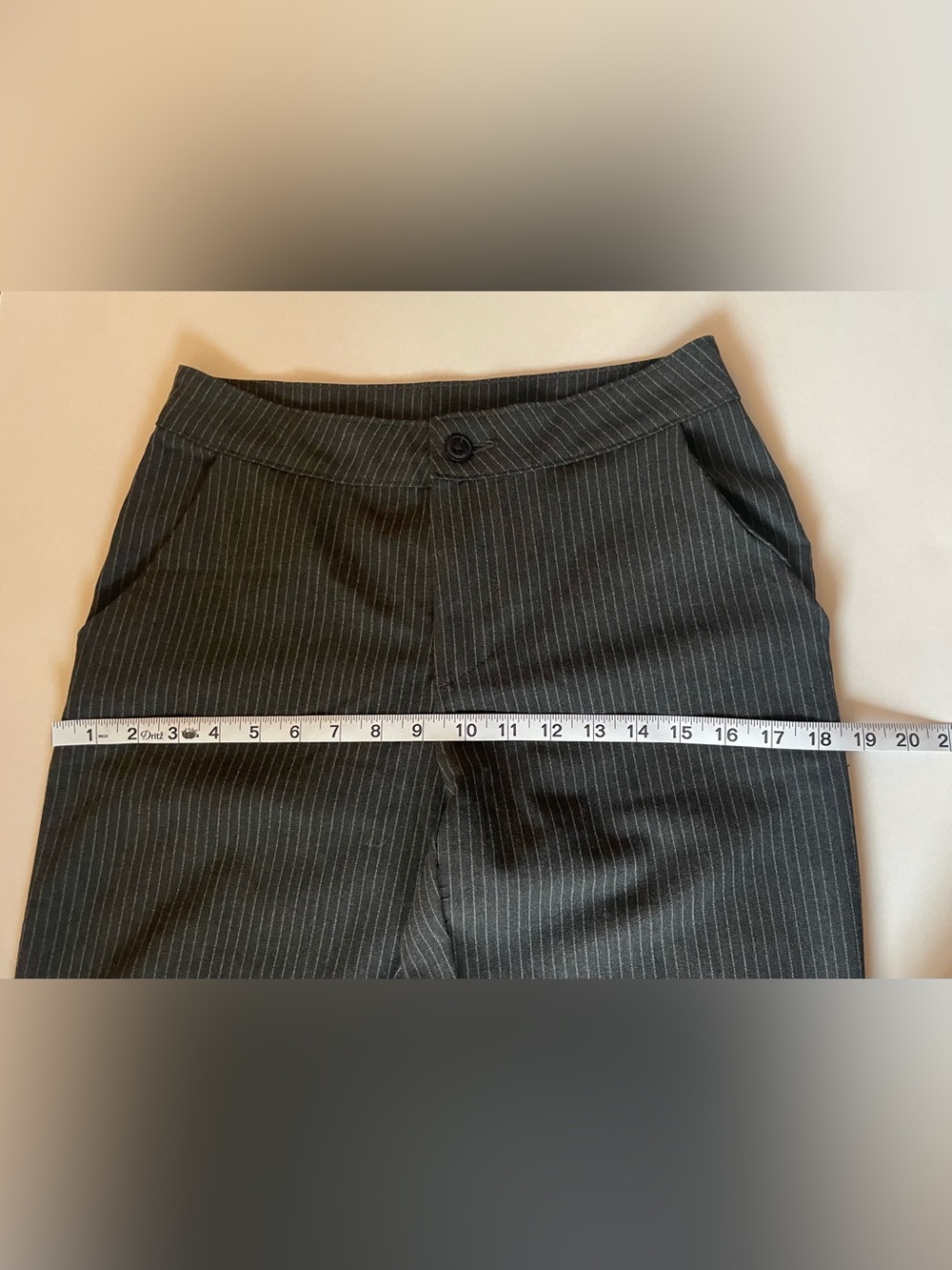John Galt Brandy Melville Pinstripe Gray Dress Pants - Picture 4 of 7